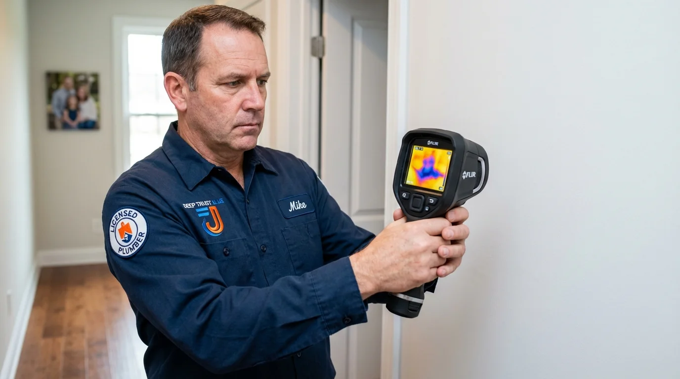Thermal imaging leak detection by Johns Plumbing LLC in San Fernando
